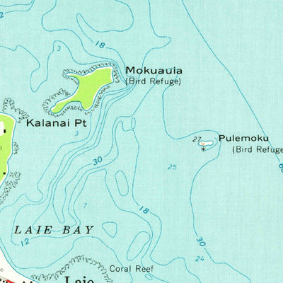 United States Geological Survey Kahuku, HI (1965, 24000-Scale) digital map