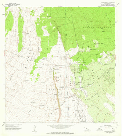 United States Geological Survey Kahuku Ranch, HI (1962, 24000-Scale) digital map