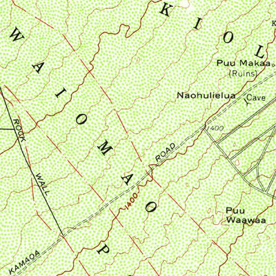 United States Geological Survey Kahuku Ranch, HI (1962, 24000-Scale) digital map