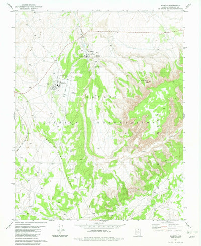 United States Geological Survey Kaibito, AZ (1981, 24000-Scale) digital map