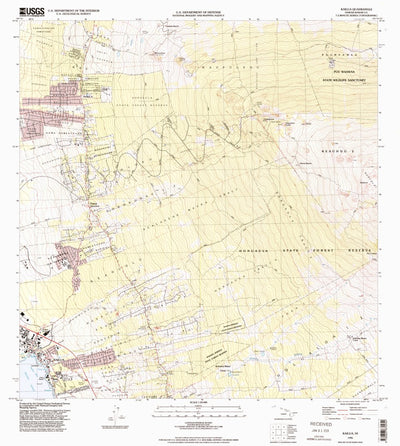 United States Geological Survey Kailua, HI (1996, 24000-Scale) digital map
