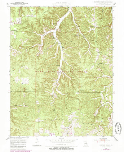 United States Geological Survey Kaintuck Hollow, MO (1950, 24000-Scale) digital map