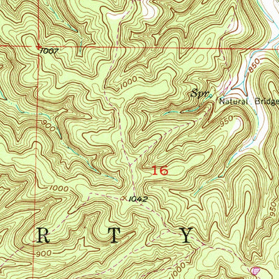 United States Geological Survey Kaintuck Hollow, MO (1950, 24000-Scale) digital map
