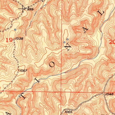 United States Geological Survey Kaintuck Hollow, MO (1951, 24000-Scale) digital map