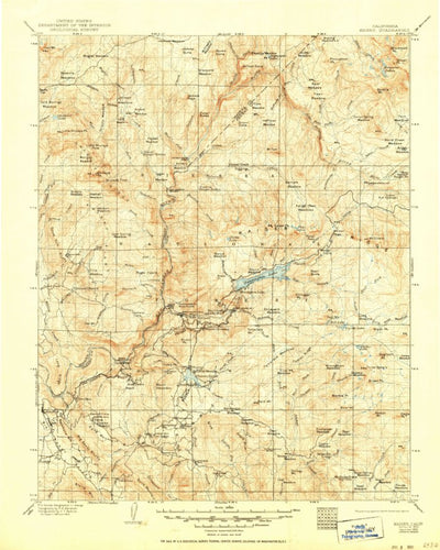 United States Geological Survey Kaiser, CA (1904, 125000-Scale) digital map