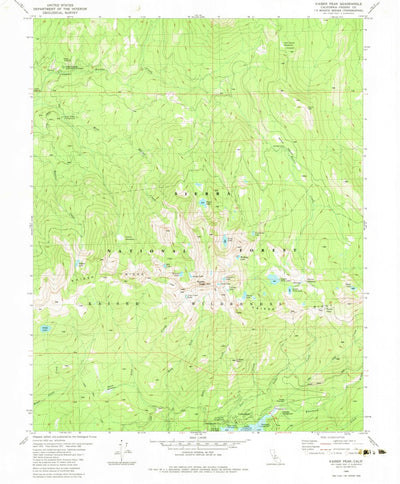 United States Geological Survey Kaiser Peak, CA (1982, 24000-Scale) digital map