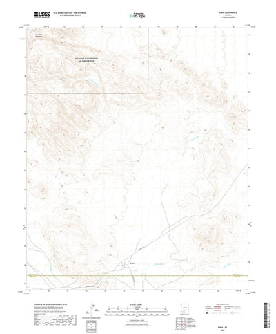 United States Geological Survey Kaka, AZ (2021, 24000-Scale) digital map