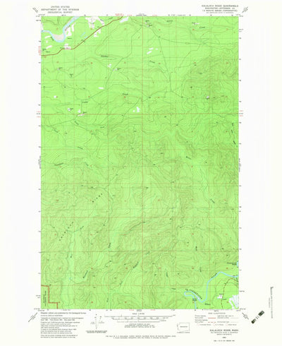 United States Geological Survey Kalaloch Ridge, WA (1982, 24000-Scale) digital map