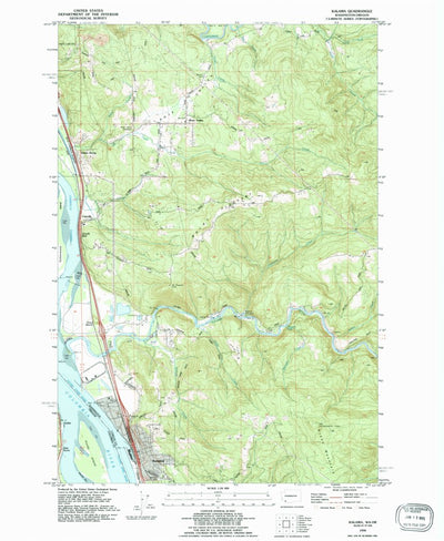 United States Geological Survey Kalama, WA-OR (1990, 24000-Scale) digital map