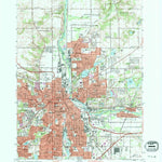 United States Geological Survey Kalamazoo, MI (1967, 24000-Scale) digital map
