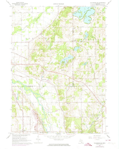 United States Geological Survey Kalamazoo NE, MI (1967, 24000-Scale) digital map