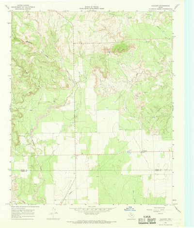 United States Geological Survey Kalgary, TX (1966, 24000-Scale) digital map