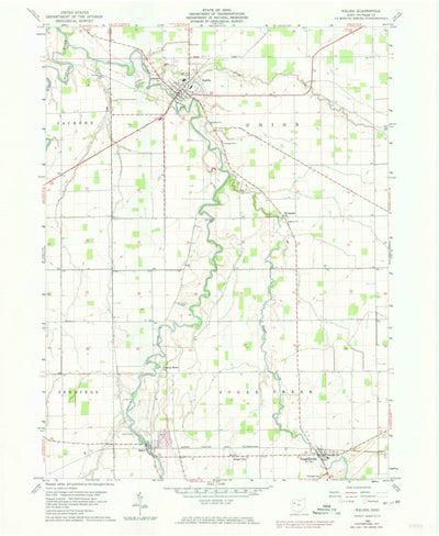United States Geological Survey Kalida, OH (1960, 24000-Scale) digital map