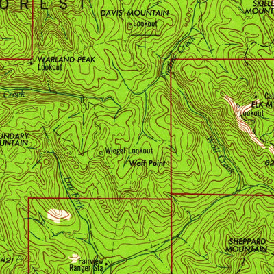 United States Geological Survey Kalispell, MT (1961, 250000-Scale) digital map