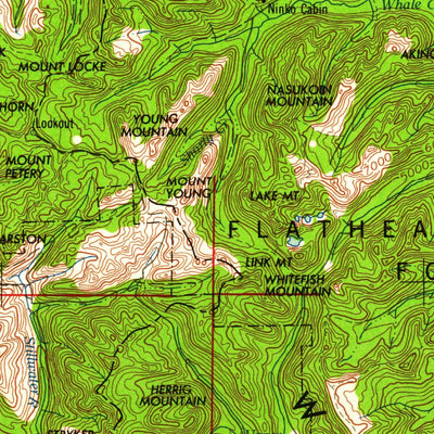 United States Geological Survey Kalispell, MT (1961, 250000-Scale) digital map