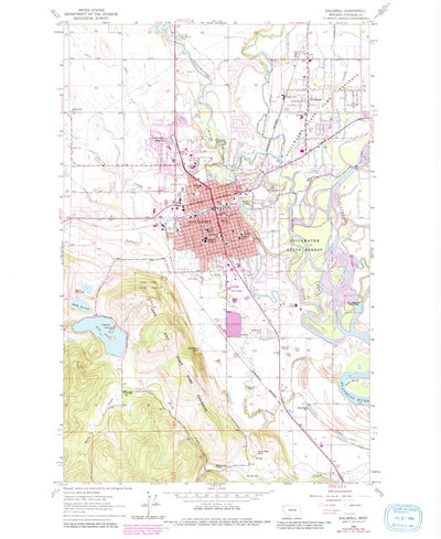 United States Geological Survey Kalispell, MT (1962, 24000-Scale) digital map