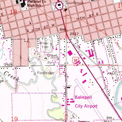 United States Geological Survey Kalispell, MT (1962, 24000-Scale) digital map