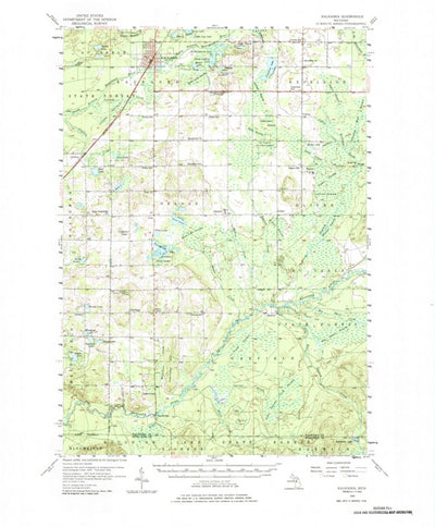 United States Geological Survey Kalkaska, MI (1956, 62500-Scale) digital map