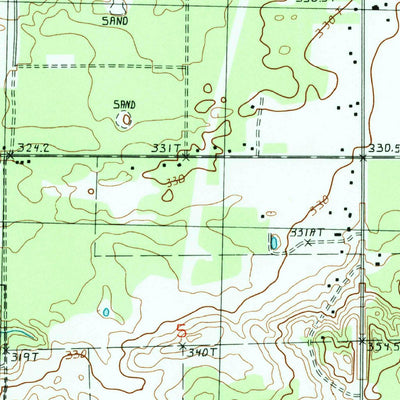 United States Geological Survey Kalkaska, MI (1985, 24000-Scale) digital map