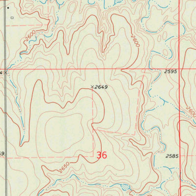 United States Geological Survey Kalvesta, KS (1974, 24000-Scale) digital map