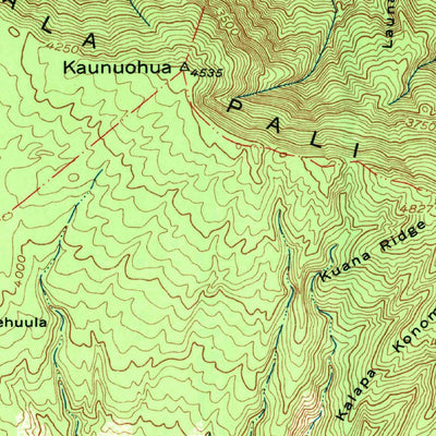 United States Geological Survey Kamalo, HI (1968, 24000-Scale) digital map