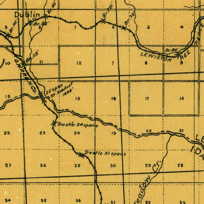 United States Geological Survey Kamiah, ID (1924, 125000-Scale) digital map