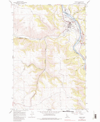 United States Geological Survey Kamiah, ID (1979, 24000-Scale) digital map
