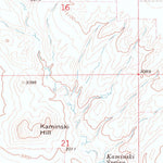 United States Geological Survey Kaminski Hill, MT (1973, 24000-Scale) digital map