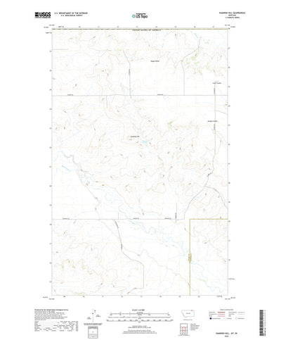 United States Geological Survey Kaminski Hill, MT (2020, 24000-Scale) digital map