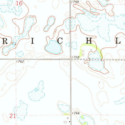 United States Geological Survey Kampeska, SD (1973, 24000-Scale) digital map