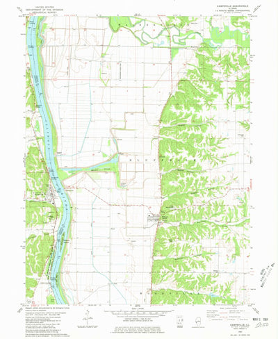 United States Geological Survey Kampsville, IL (1980, 24000-Scale) digital map