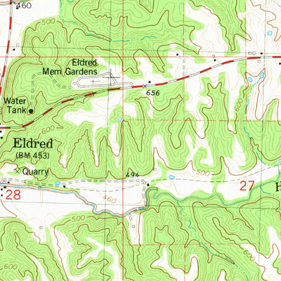 United States Geological Survey Kampsville, IL (1980, 24000-Scale) digital map