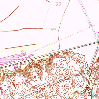 United States Geological Survey Kampville, MO-IL (1954, 24000-Scale) digital map