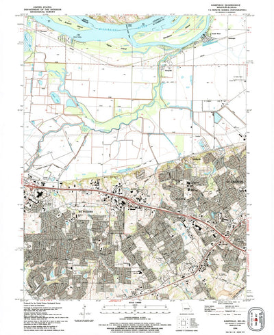 United States Geological Survey Kampville, MO-IL (1994, 24000-Scale) digital map