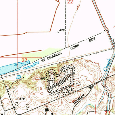 United States Geological Survey Kampville, MO-IL (1994, 24000-Scale) digital map