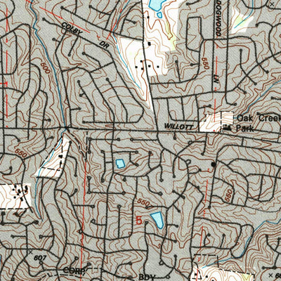 United States Geological Survey Kampville, MO-IL (1994, 24000-Scale) digital map