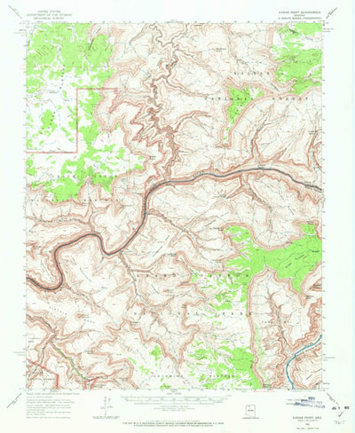 United States Geological Survey Kanab Point, AZ (1962, 62500-Scale) digital map