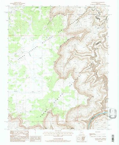 United States Geological Survey Kanab Point, AZ (1988, 24000-Scale) digital map