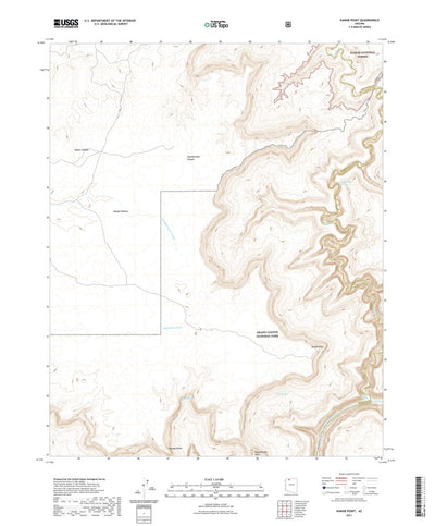 United States Geological Survey Kanab Point, AZ (2021, 24000-Scale) digital map