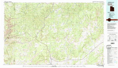 United States Geological Survey Kanab, UT-AZ (1980, 100000-Scale) digital map