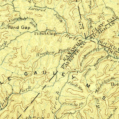 United States Geological Survey Kanawha Falls, WV (1900, 125000-Scale) digital map