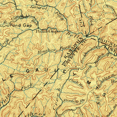 United States Geological Survey Kanawha Falls, WV (1901, 125000-Scale) digital map