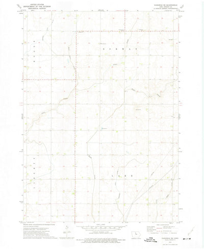 United States Geological Survey Kanawha SE, IA (1972, 24000-Scale) digital map