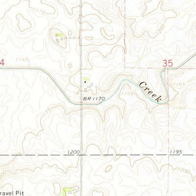 United States Geological Survey Kanawha SE, IA (1972, 24000-Scale) digital map