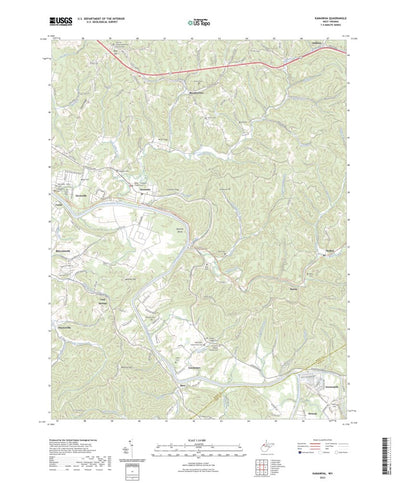 United States Geological Survey Kanawha, WV (2023, 24000-Scale) digital map