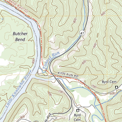 United States Geological Survey Kanawha, WV (2023, 24000-Scale) digital map