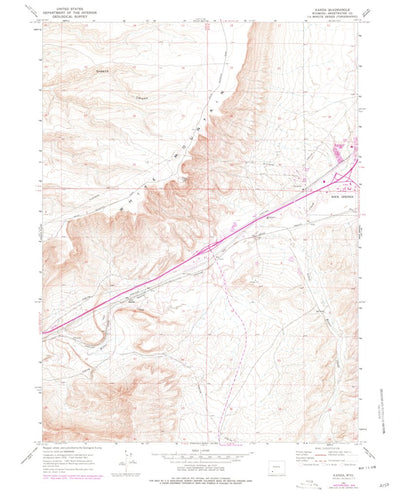 United States Geological Survey Kanda, WY (1961, 24000-Scale) digital map