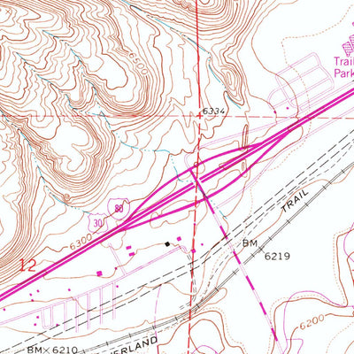 United States Geological Survey Kanda, WY (1961, 24000-Scale) digital map