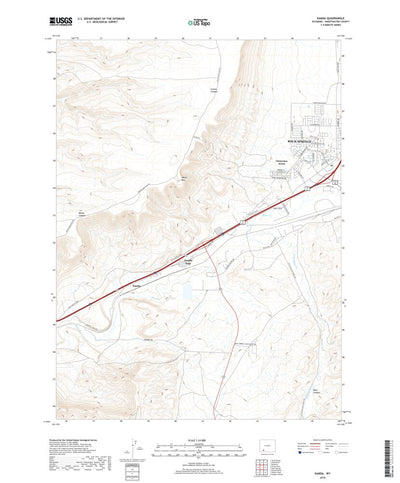 United States Geological Survey Kanda, WY (2018, 24000-Scale) digital map