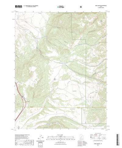 United States Geological Survey Kane Canyon, UT (2023, 24000-Scale) digital map